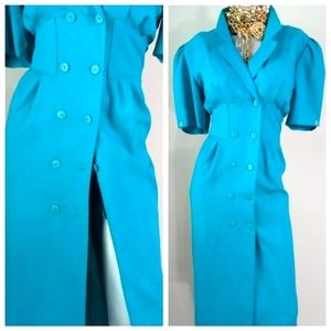 R.E.O. Originals "MOD CHIC" VINtage 80S Doublebreast Dress